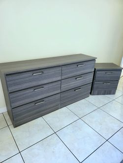 NEW wide DRESSER and a NIGHT STAND 👍 Assembled 