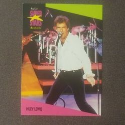 1991 ProSet Huey Lewis #63 Singer Artist Card Music Musicards Superstars Vintage Collectible Pro Set