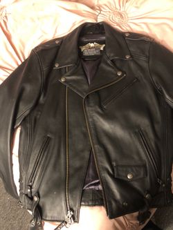 Harley leather jacket 🧥Medium Mens