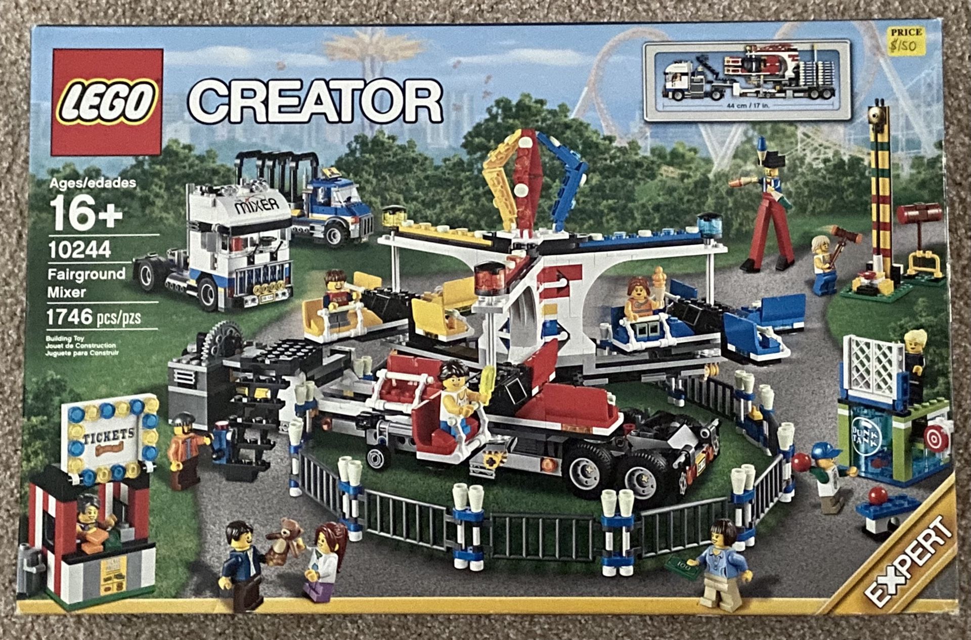 Lego Creator 10244 Fairground Mixer Used Set 100% Complete