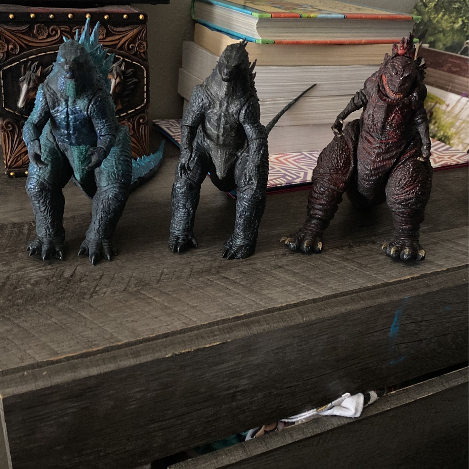Three Godzilla Figures And My Hero Academia Movie