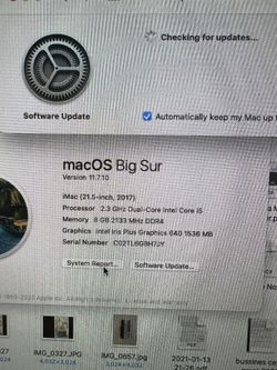 Mac Desktop With Mouse And Board 