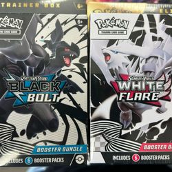 Pokemon Black Bolt White Flare Booster Bundle 