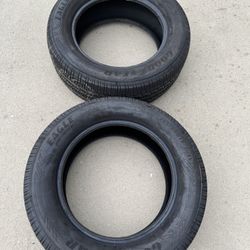2 — 255/60r18 Good 90% Treads Tires 2023 DOT!!