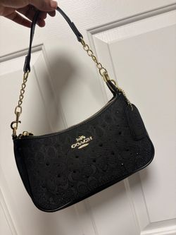 Black sparkle bag