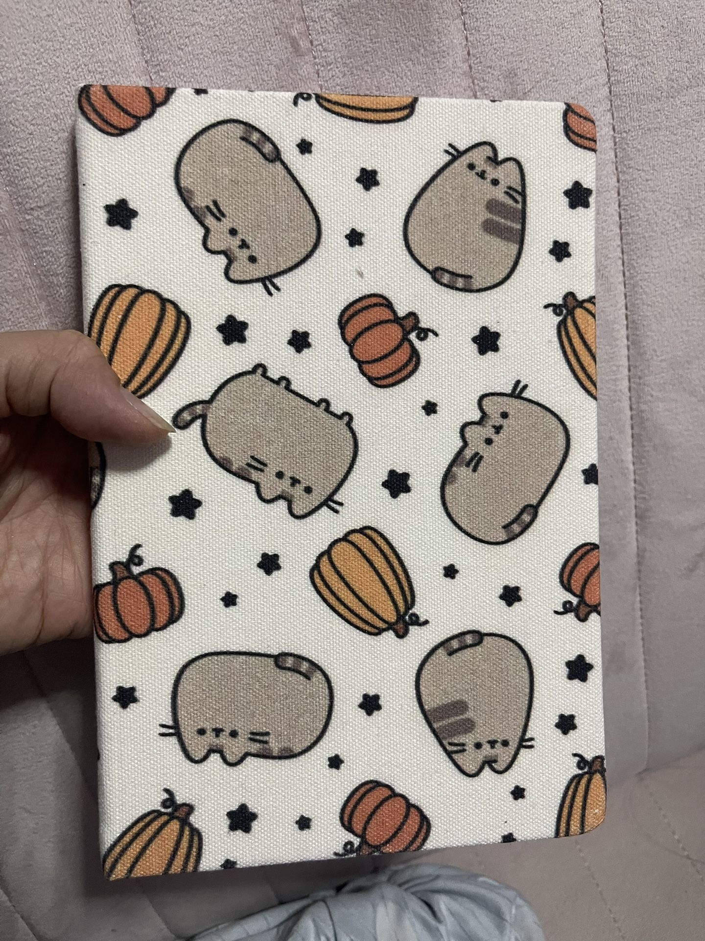 Pusheen canvas journal