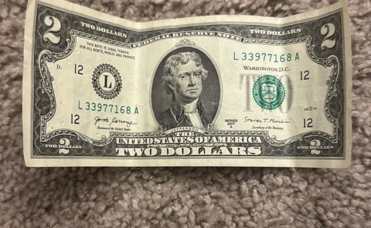 2$ Bill Series 2017A