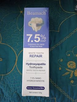 Hydroxyapatite Toothpaste - Fluoride-Free Nano Hydroxyapatite Toothpaste 7.5 | Enamel Repair | Breath Freshening | Mild Mint | Appropriate for Sensiti