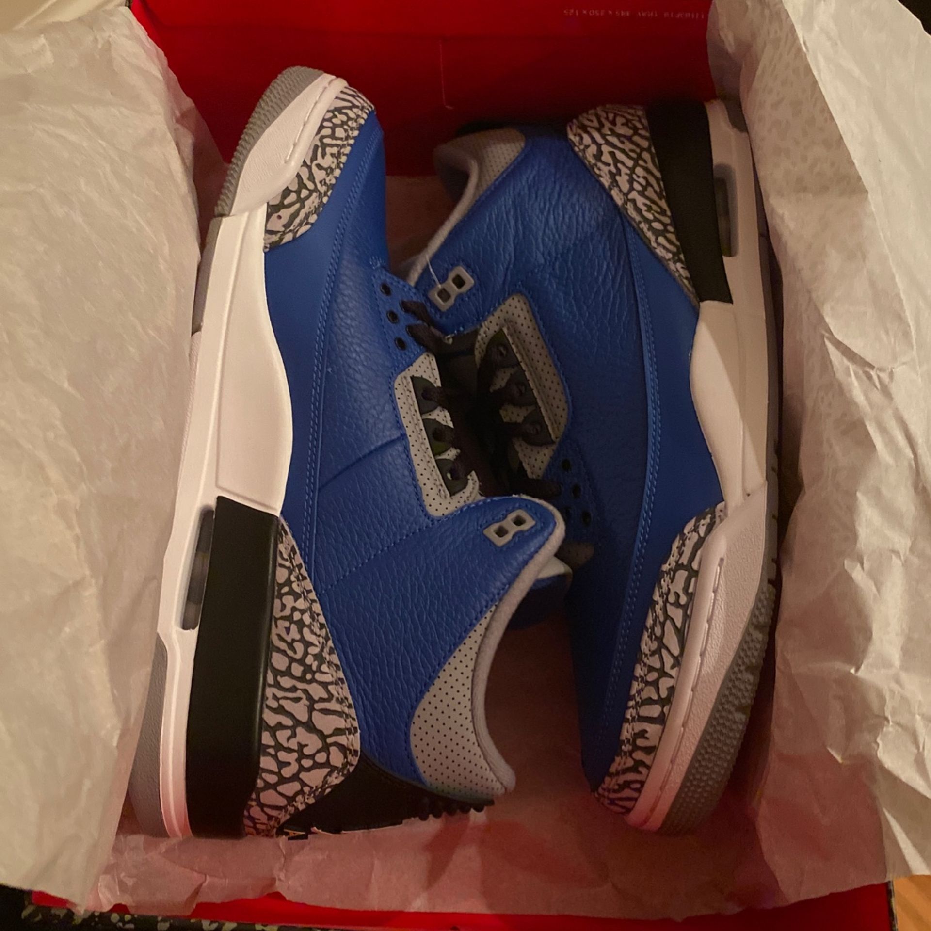 DS Nike Air Jordan 3 Royal Blue Cement - Size 11