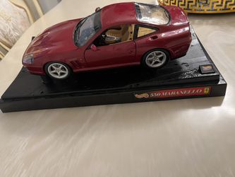 Maroon Ferrari 550 Maranello Hot Wheels Metal Model Car