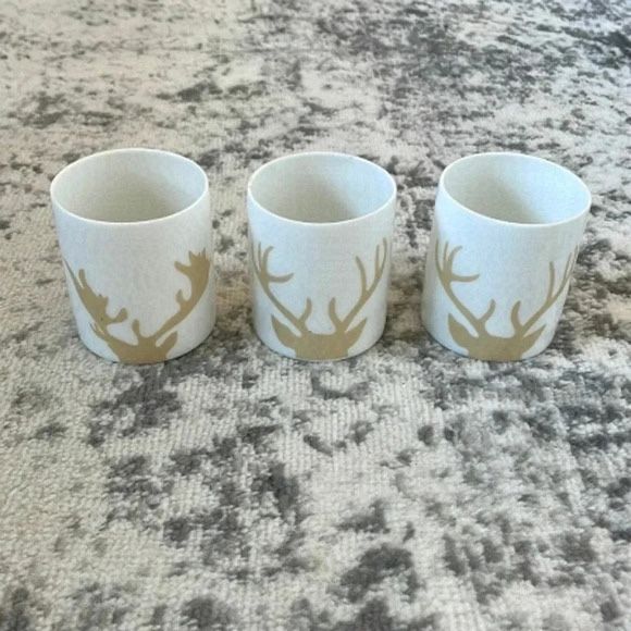 Christmas Antler Candle  Holders 