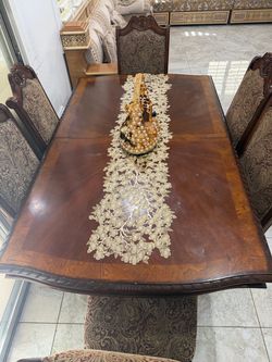 Brown wood Dining table
