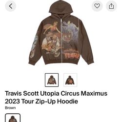 Travis Scott Utopia Heavy Weight Zip Up Hooding 