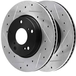 Drilled Slotted Rotors Front Acura ILX Honda Civic Accord Element Fit Insight