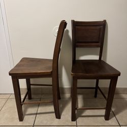 2 Wooden Chairs