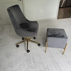 Office Chair And Ottoman