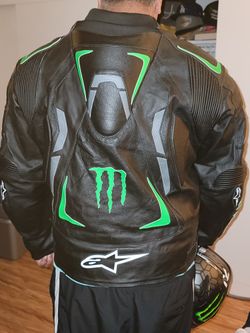 3XL Alpinestars Monster Energy Leather Jacket for Sale in Torrance