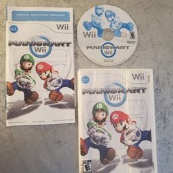 Mariokart Nintendo wii video game CIB.       Mario