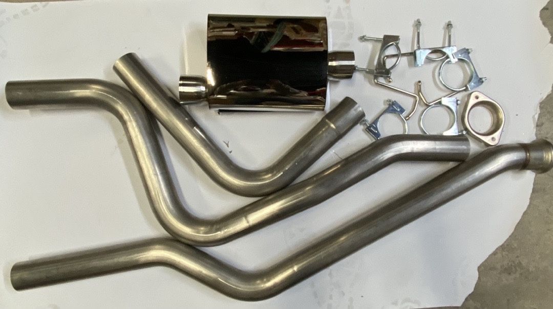 LA Zona Auto Parts 1999 to 2006 Chevy Silverado GM Sierra Axle Back 3 inch Exhaust Systems Moffle Horse Power Escape Horse Power