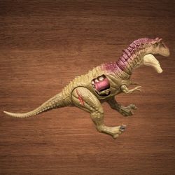 JURASSIC WORLD BATTLE  DAMAGE  ALBERTOSAURUS TOY ACTION FIGURE. 13”