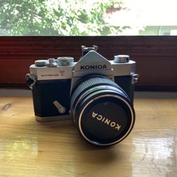 Konica Autoreflex T Film Camera with 35mm Lens 