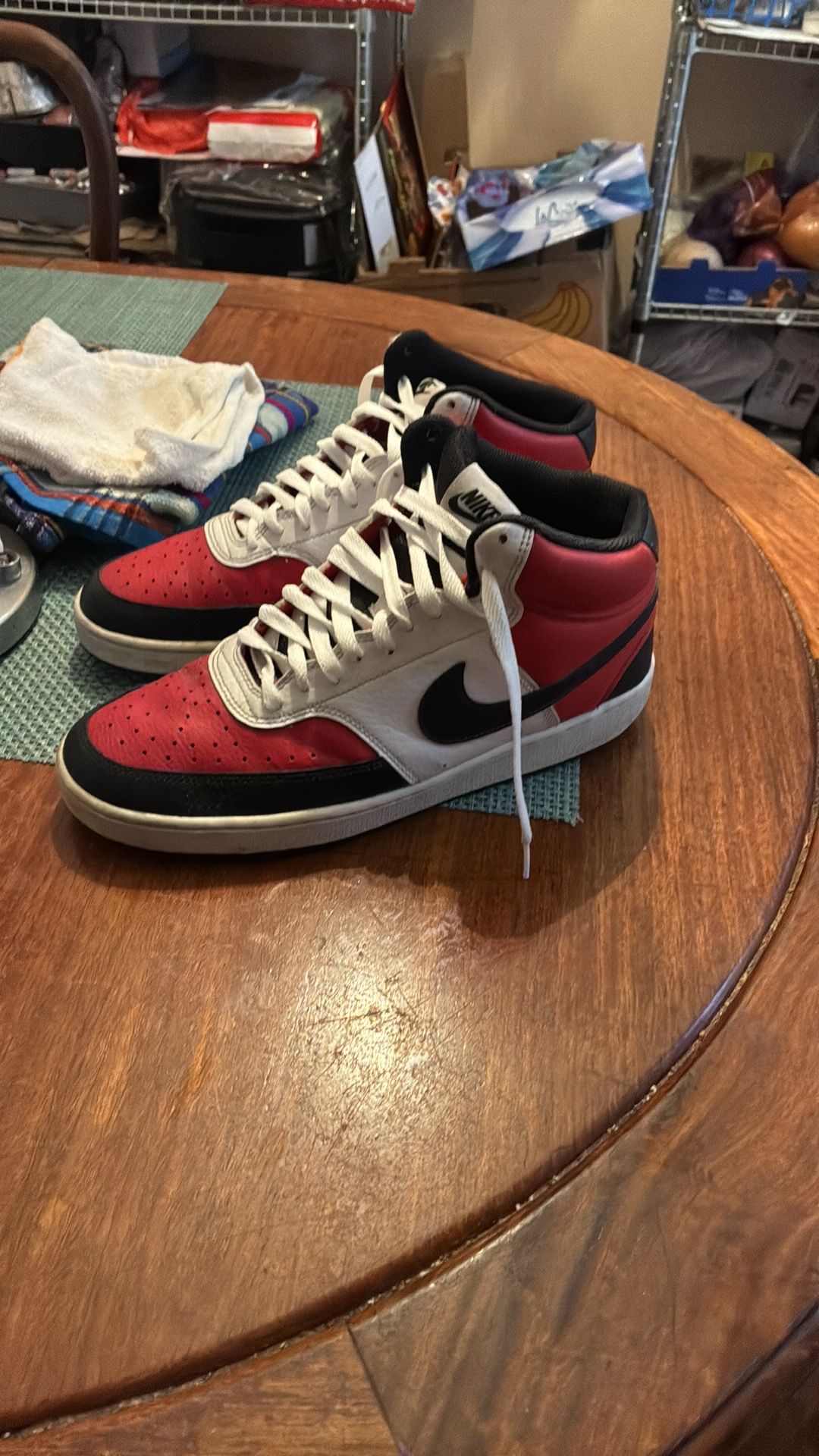 Nike Red And Black Retro Sneakers