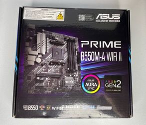 ASUS PRIME B550M-A WIFI II AM4 Motherboard - Wifi + Bluetooth