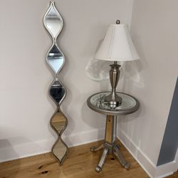 Mirror End Table