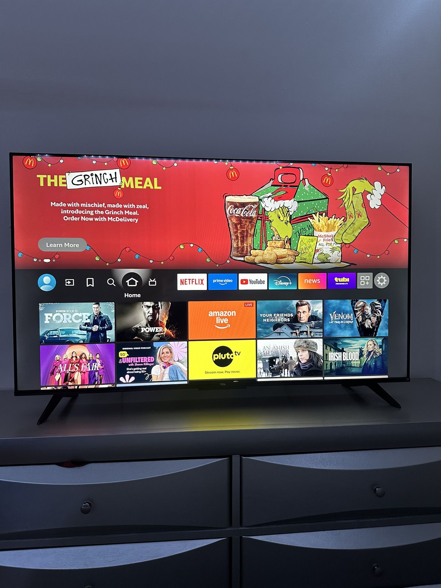 TCL 50” 4K LED Smart TV with Fire TV