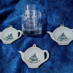 *Disneyana : Exclusive Passholder Glass & Vintage Spoon rests 