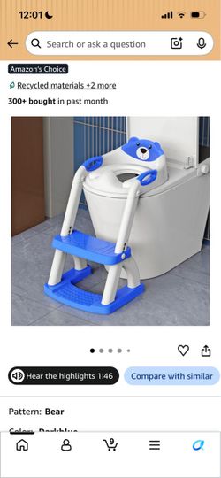 Potty training seat for toddlers