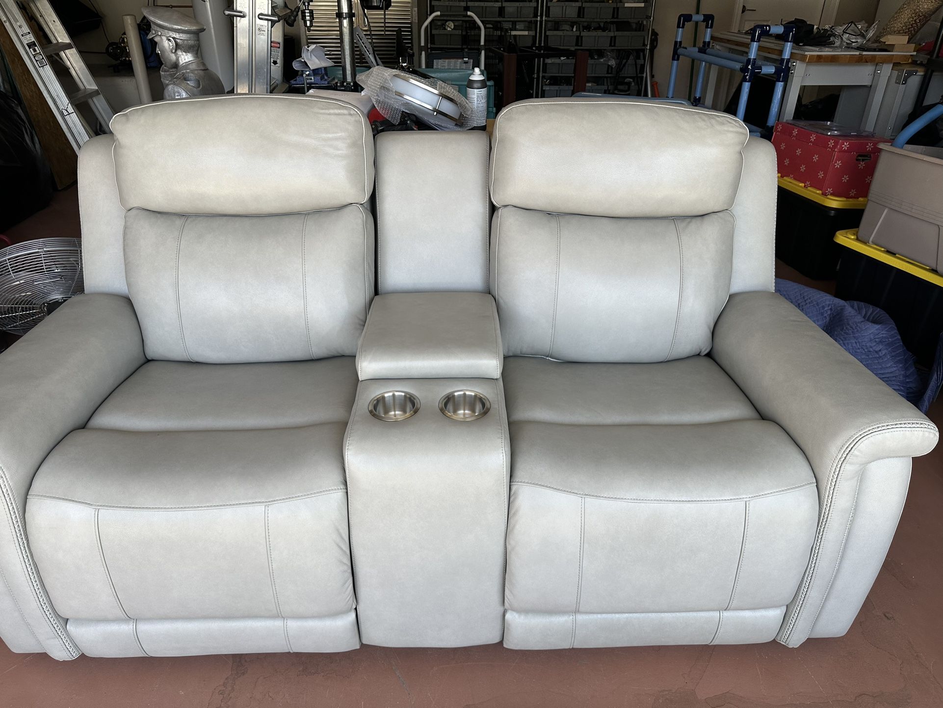 Leather Love Seat