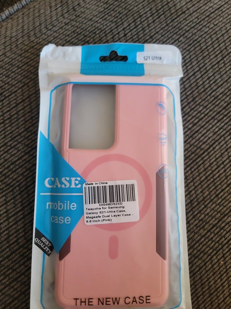 Samsung Galaxy 21-Ultra Case (Pink) NEW