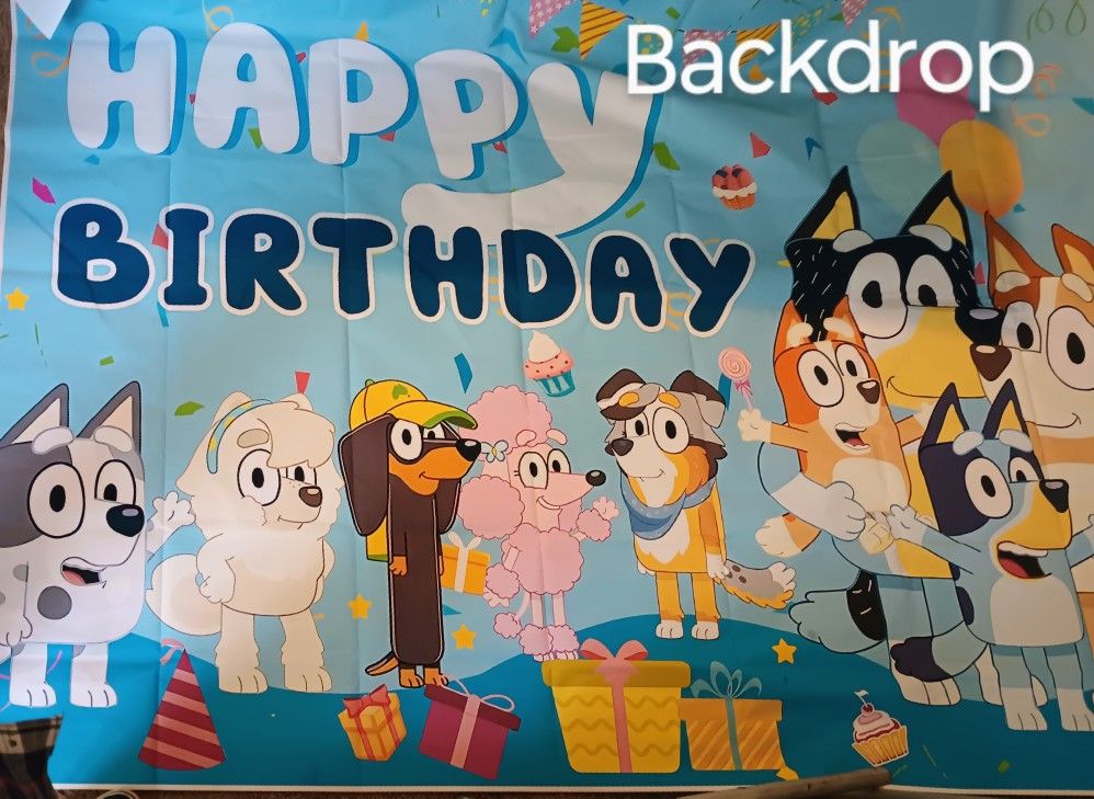 Bluey Birthday Party Decorations, Tableware, Party Favors And Loads Of Fun