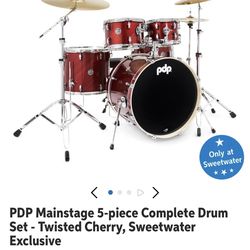 6-Piece Drum Set PDP Encore + UMI Snare w/ Hardware & Stool