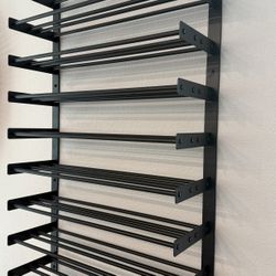 BIG Matte Black 36 Bottle Wine Rack