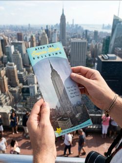 Vintage brochure "Atop the Empire State Building" New York City skyscraper