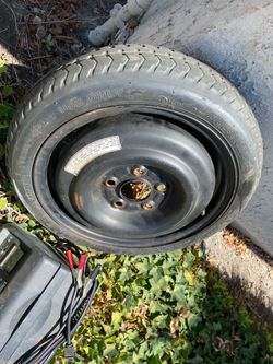 Compact spare wheel & tire for 5-lug Honda Prelude