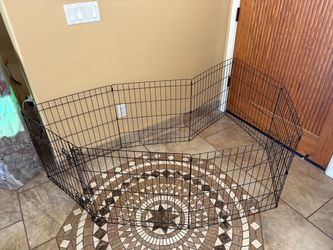 8-Panel Folding Metal Puppy/Dog Playpen