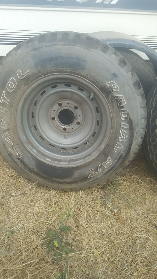 Old 5 Lug Wheels From Ford Truck 3 Matching For Sale In