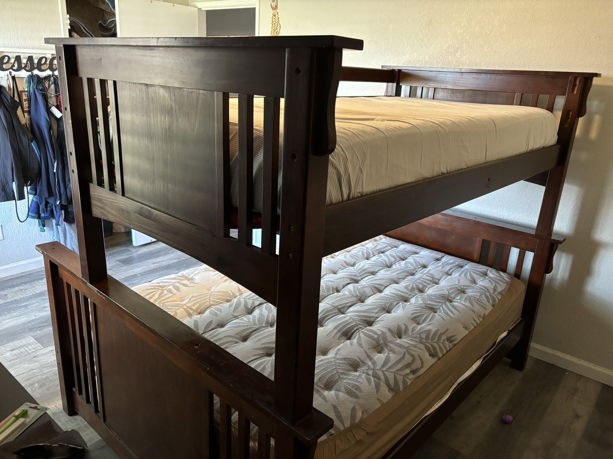 Bunk Bed Twin Over Full $180