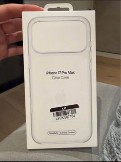 NEW Original Apple Clear MagSafe Case for iPhone 17 Pro Max