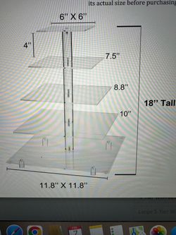 New 3,4, or 6 Tier Pastry/Cupcake Stands (stands only) $15 see List of Choices