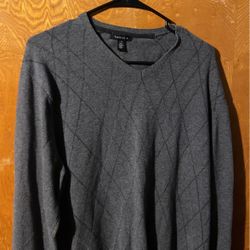 Van Huesen Large Gray And Black Sweater Vest 