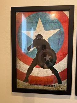 Marvel Superhero Glass Wall Art Frames Set