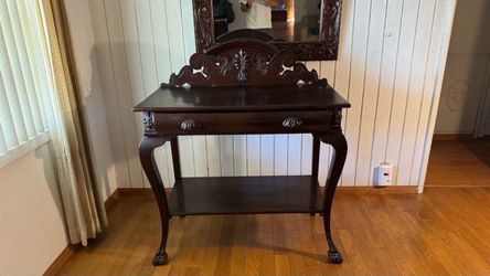 Side serving table