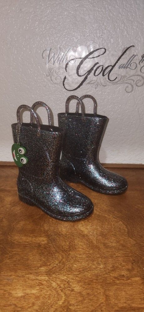 Rain Boots Size 8 Kids