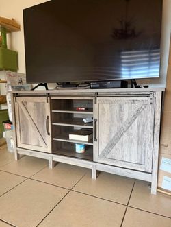 Barn style tv stand