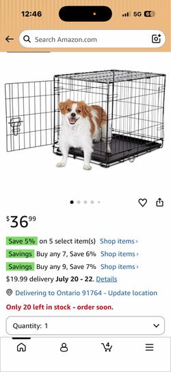 Door Folding Dog Crate,