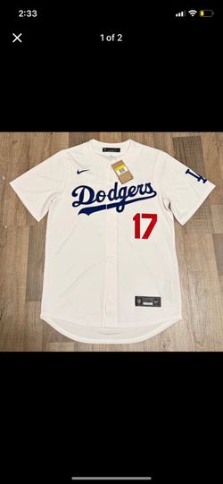 Dodgers white jersey fully stitched (Small to 3X)